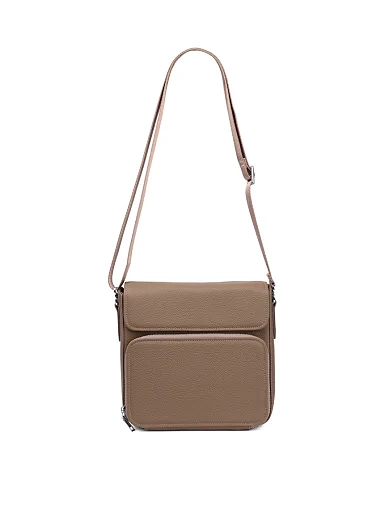 Чоловіча сумка месенджер MIRATON шкіряна бежева (88500-2) - фото 6 - Miraton