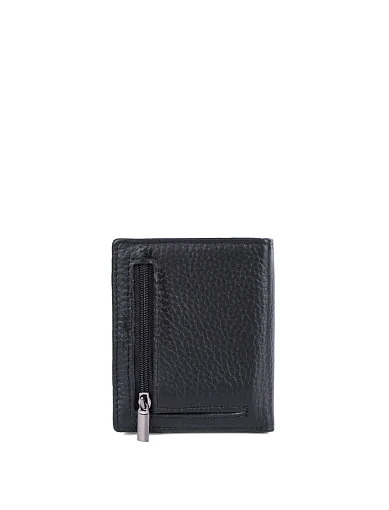 Чоловічий гаманець шкіряний чорний (315) - фото 3 - Miraton