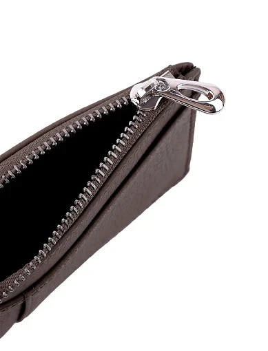 Мужской картхолдер кожаный коричневый - фото 4 - Miraton