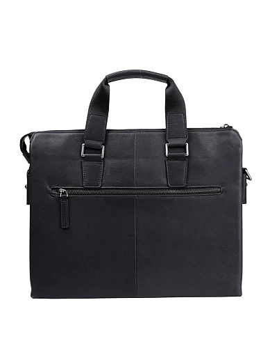 Чоловіча сумка MIRATON шкіряна чорна (78745) - фото 3 - Miraton