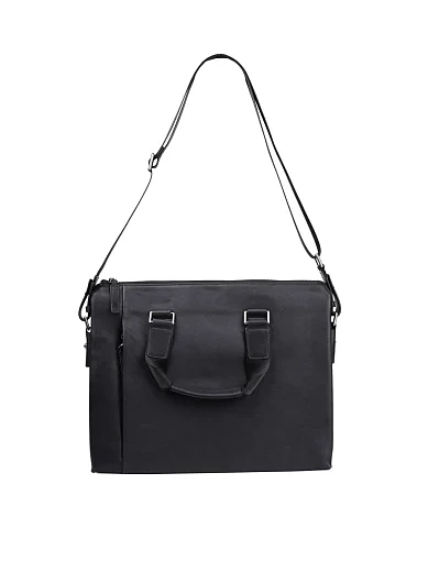 Чоловіча сумка MIRATON шкіряна чорна (78745) - фото 6 - Miraton