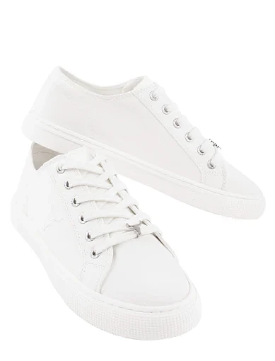 Жіночі кеди WINDSOR SMITH тканинні білі - фото 6 - Miraton