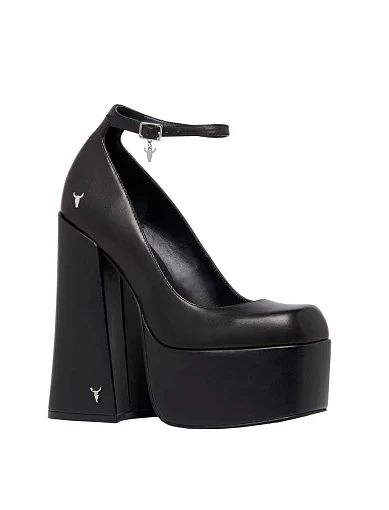 Жіночі туфлі WINDSOR SMITH DIZZY шкіряні чорні - фото 4 - Miraton