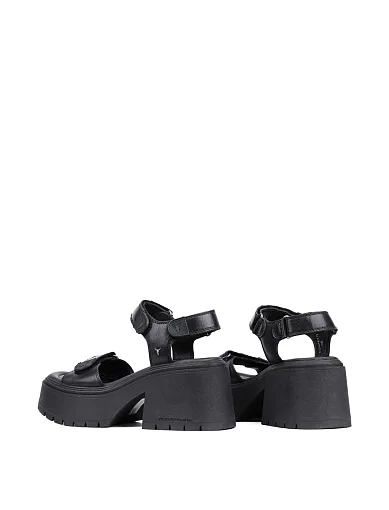 Жіночі босоніжки WINDSOR SMITH шкіряні чорні - фото 3 - Miraton