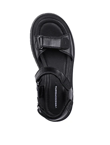 Жіночі босоніжки WINDSOR SMITH шкіряні чорні - фото 4 - Miraton