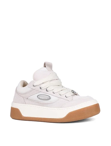 Женские кеды WINDSOR SMITH FLAVOUR велюровые бежевые - фото 3 - Miraton