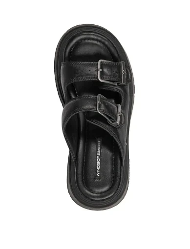 Жіночі сабо WINDSOR SMITH COVERT шкіряні чорні - фото 2 - Miraton