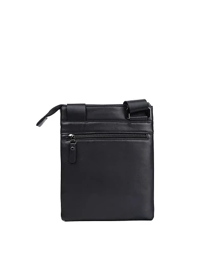 Чоловіча сумка месенджер MIRATON шкіряна чорна (407-209) - фото 3 - Miraton