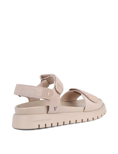 Жіночі сандалі WINDSOR SMITH MIDSUMMER велюрові бежеві - фото 5 - Miraton