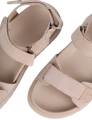 Жіночі сандалі WINDSOR SMITH MIDSUMMER велюрові бежеві - фото 6 - Miraton