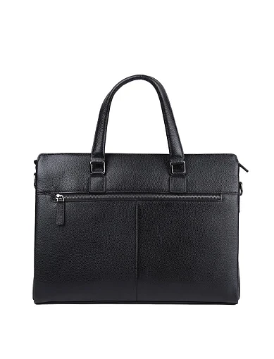 Мужская сумка MIRATON кожаная черная - фото 3 - Miraton