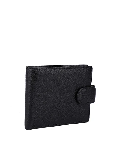 Чоловічий гаманець шкіряний чорний (2089-0617ND) - фото 2 - Miraton