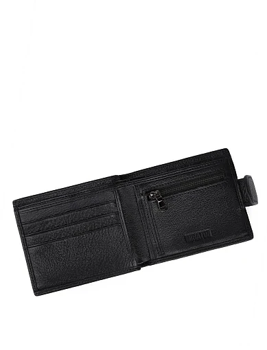 Чоловічий гаманець шкіряний чорний (2089-0617ND) - фото 4 - Miraton