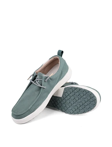 Чоловічі туфлі Walk in Pitas BIARRITZ тканинні зелені (BIARRITZ) - фото 2 - Miraton
