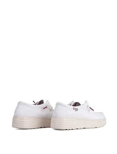 Жіночі туфлі Walk in Pitas NATAL тканинні білі - фото 4 - Miraton