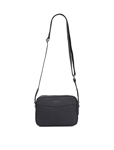 Чоловіча сумка крос-боді MIRATON шкіряна чорна (88187-1 ) - фото 7 - Miraton