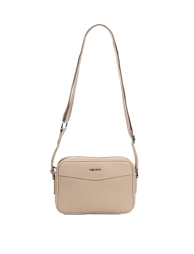 Чоловіча сумка крос-боді MIRATON шкіряна бежева (88187-2) - фото 7 - Miraton