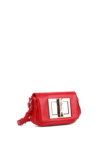 Женская сумка Love Moschino из экокожи красная - фото 2 - Miraton