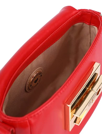 Женская сумка Love Moschino из экокожи красная - фото 5 - Miraton