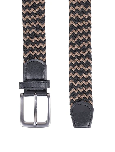 Чоловічий ремінь тканинний коричневий (SS25-BB4) - фото 2 - Miraton