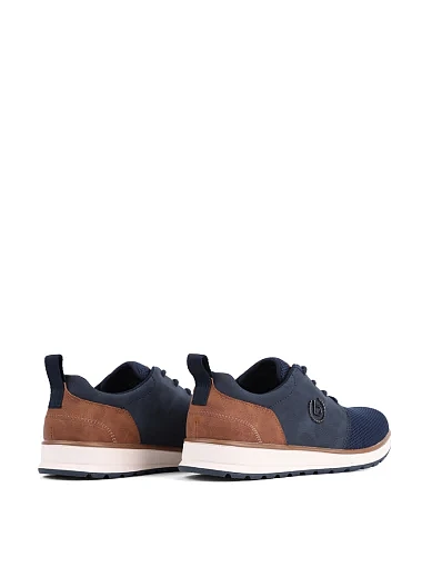 Чоловічі туфлі Bugatti з екошкіри сині (331AFB016900-4100) - фото 4 - Miraton