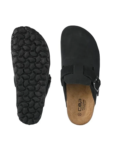 Жіночі сліпери CMP NAVARRO замшеві чорні - фото 4 - Miraton