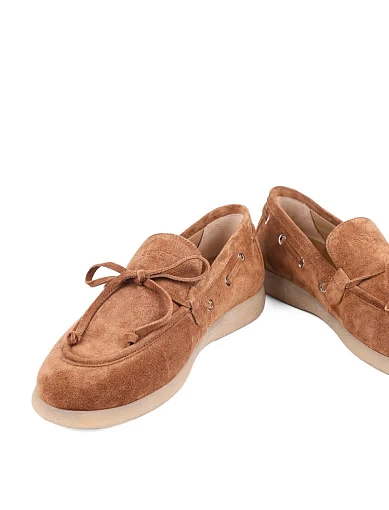 Жіночі туфлі Helena Soretti замшеві коричневі - фото 2 - Miraton