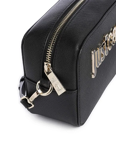 Жіноча сумка camera bag Just Cavalli з екошкіри чорна - фото 3 - Miraton