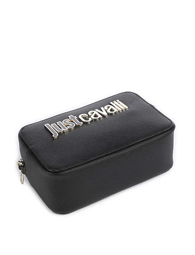 Жіноча сумка camera bag Just Cavalli з екошкіри чорна - фото 4 - Miraton