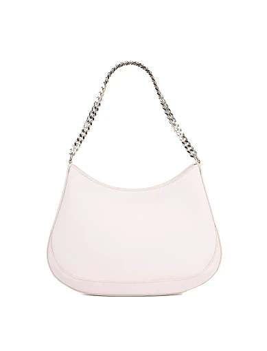 Женская сумка хобо Just Cavalli из экокожи молочного цвета - фото 4 - Miraton