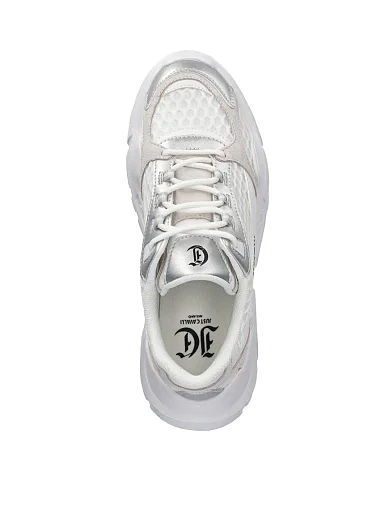 Жіночі кросівки Just Cavalli з екошкіри білі - фото 4 - Miraton