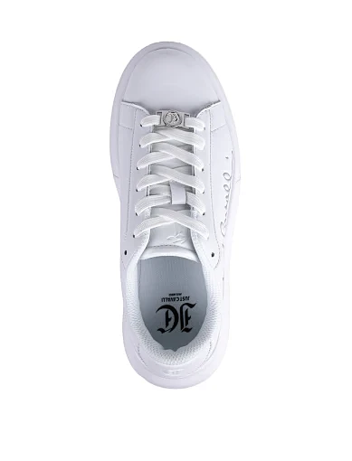 Жіночі кросівки Just Cavalli з екошкіри білі - фото 5 - Miraton