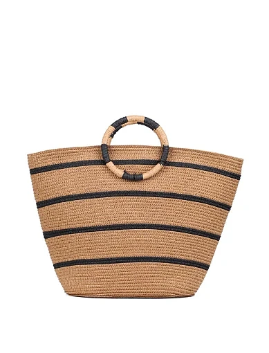 Жіноча сумка тоут MIRATON солом'яна бежева - фото 4 - Miraton