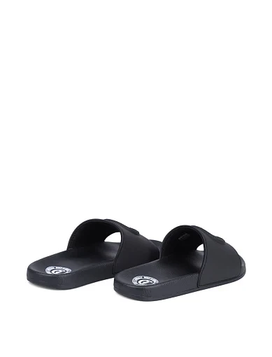 Жіночі шльопанці Just Cavalli гумові чорні - фото 4 - Miraton