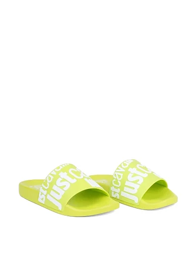 Жіночі шльопанці Just Cavalli гумові жовті(78RA3SZ1 ZS785 165) - фото 3 - Miraton