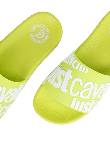 Жіночі шльопанці Just Cavalli гумові жовті(78RA3SZ1 ZS785 165) - фото 5 - Miraton