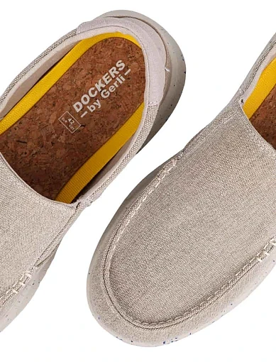 Чоловічі туфлі Dockers тканинні бежеві (56EY003-712-530) - фото 5 - Miraton