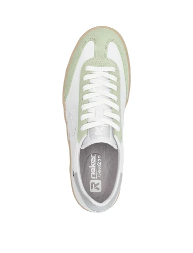 Жіночі кеди Rieker замшеві білі - фото 6 - Miraton