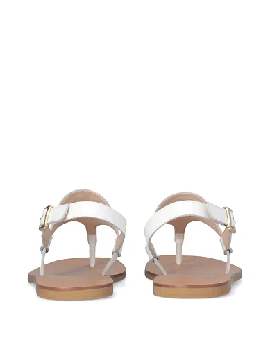 Жіночі сандалі LIU JO шкіряні білі - фото 6 - Miraton