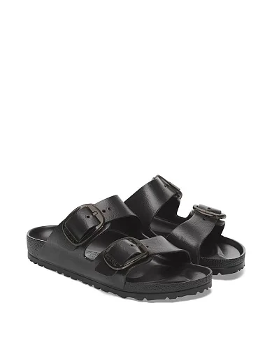Жіночі шльопанці BIRKENSTOCK Arizona Big Buckle Eva гумові чорні - фото 3 - Miraton