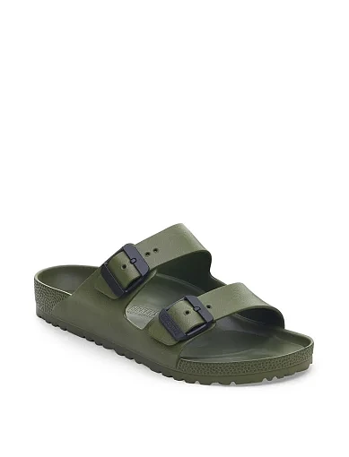 Чоловічі шльопанці BIRKENSTOCK Arizona Stealth Buckle EVA гумові зелені (1029764) - фото 2 - Miraton