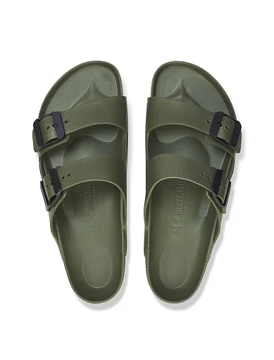 Чоловічі шльопанці BIRKENSTOCK Arizona Stealth Buckle EVA гумові зелені (1029764) - фото 5 - Miraton