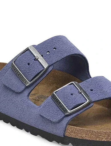 Жіночі шльопанці BIRKENSTOCK Arizona LEVE замшеві фіолетові - фото 5 - Miraton