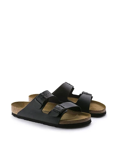 Мужские шлепанцы BIRKENSTOCK Arizona из экокожи черные - фото 3 - Miraton