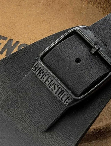 Жіночі шльопанці BIRKENSTOCK Madrid Bs з екошкіри чорні - фото 6 - Miraton