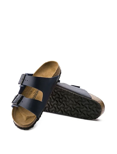 Чоловічі шльопанці BIRKENSTOCK Arizona Bs з екошкіри сині (51751) - фото 2 - Miraton