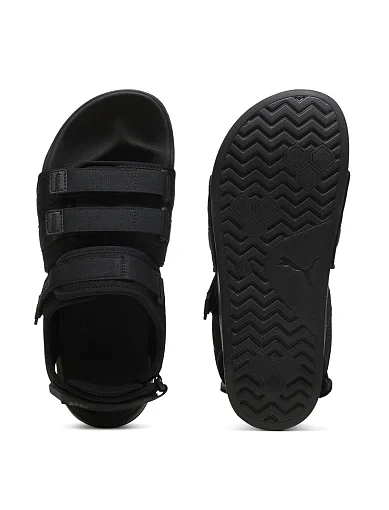 Чоловічі сандалі PUMA Leadcat City тканинні чорні (389079-09) - фото 4 - Miraton