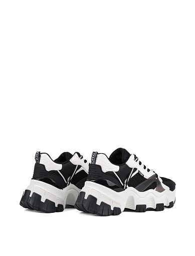 Женские кроссовки Buffalo из экокожи черные - фото 4 - Miraton