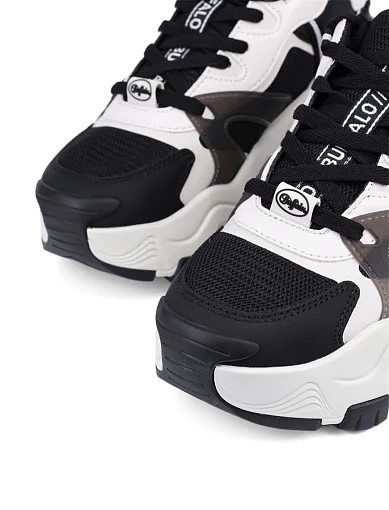 Женские кроссовки Buffalo из экокожи черные - фото 5 - Miraton