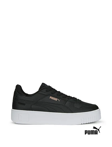 Женские кеды PUMA Carina Street из искусственной кожи черные фото 1
